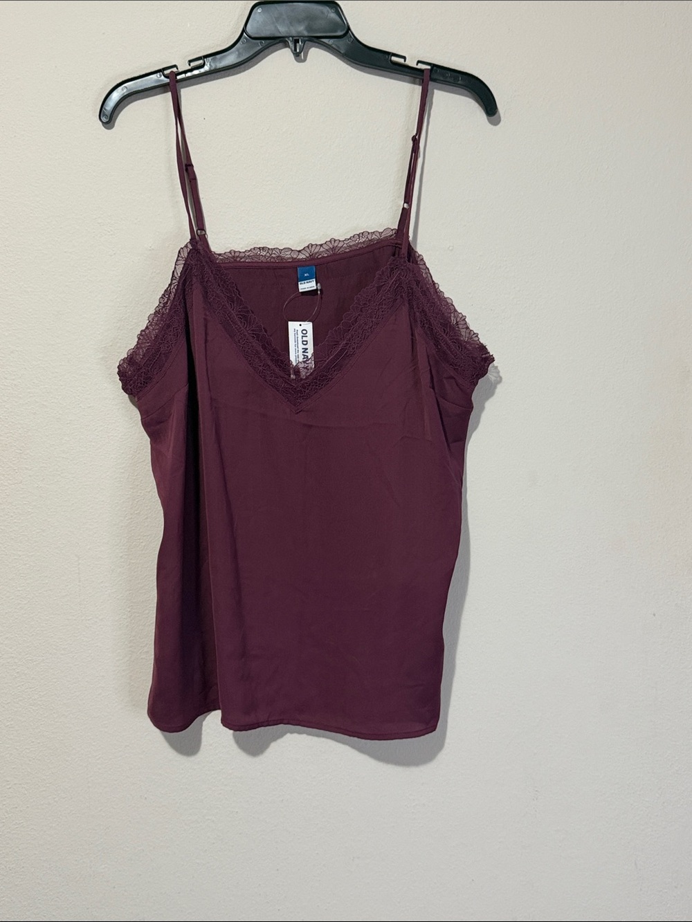 Old Navy Lace-Trim Burgundy Camisole